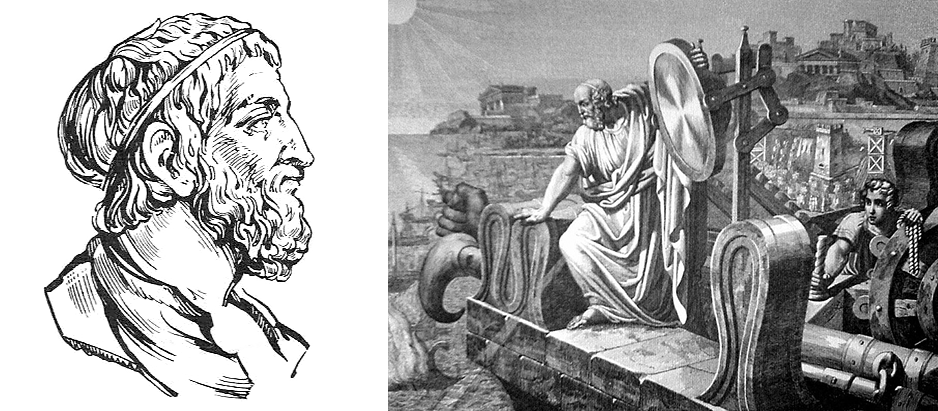 Архимед и зажигательные зеркала