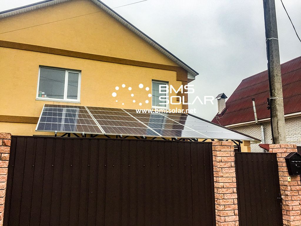 Гибридная (автономная, соединённая с сетью) солнечная электростанция для собственного потребления и зелёного тарифа