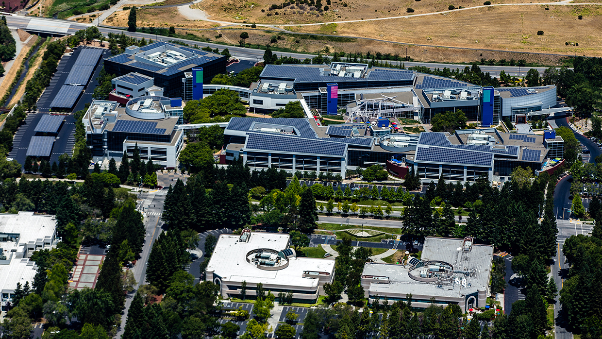 Штаб-квартира Google в Маунтин-Вью, штат Калифорния